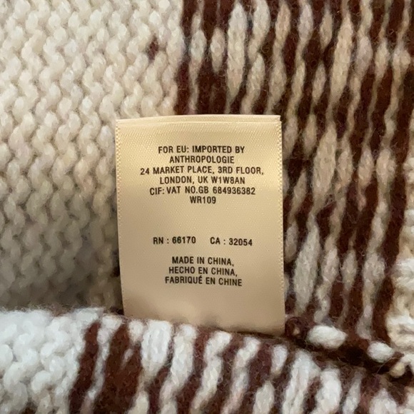 The Reeds Colorblocked Fair Isle Wool Cardigan XS NWOT - Picture 13 of 13